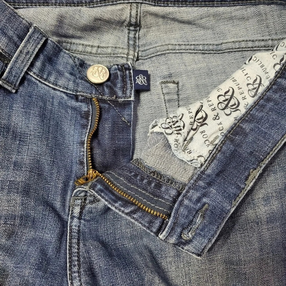 Rock & Republic Women's Berlin Jeans Embellised & Distressed 8 M - Picture 9 of 12